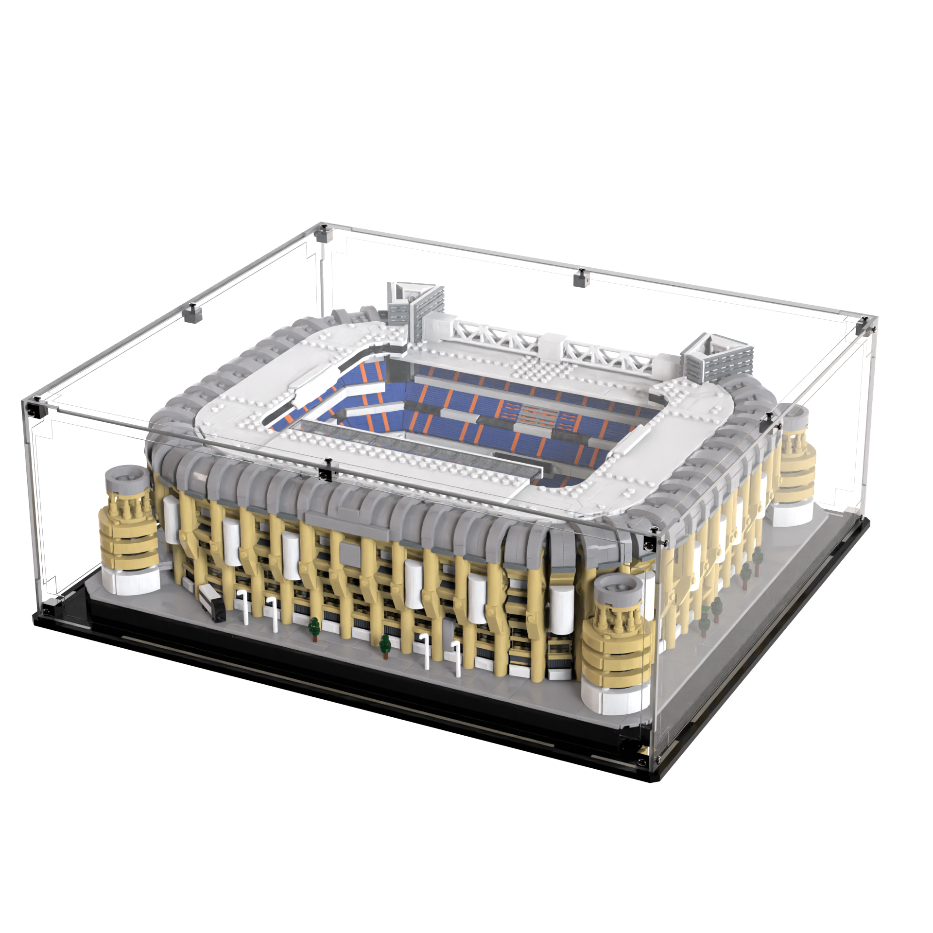 Acrylic Display Case for LEGO Santiago Bernabeu Stadium