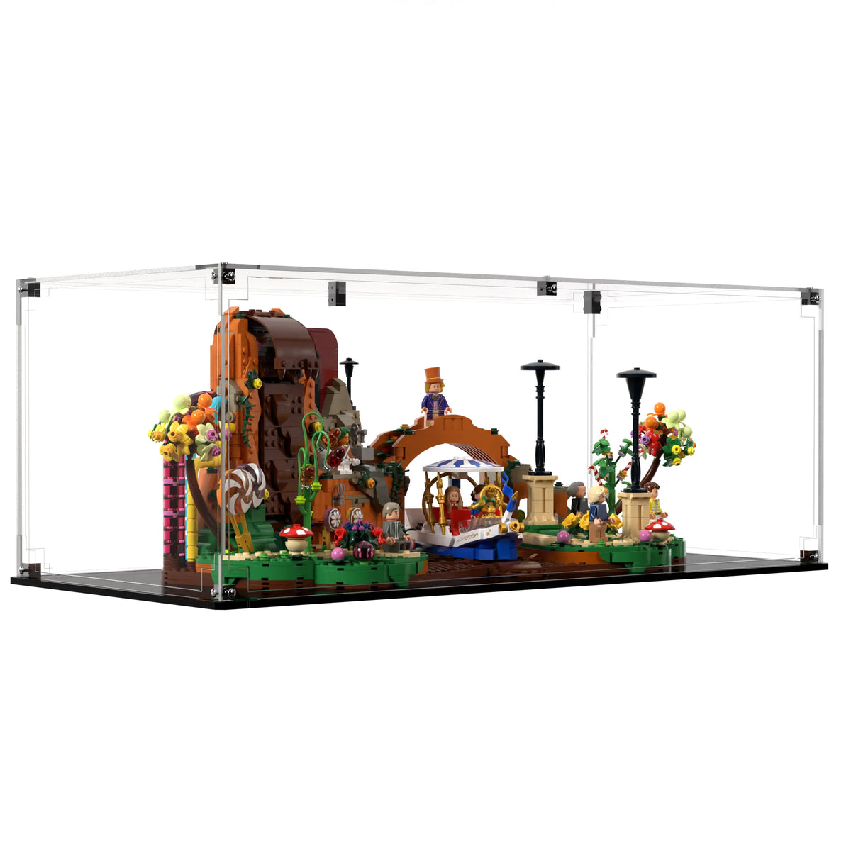 Display Case For LEGO Ideas Willy Wonka & The Chocolate Factory 21360