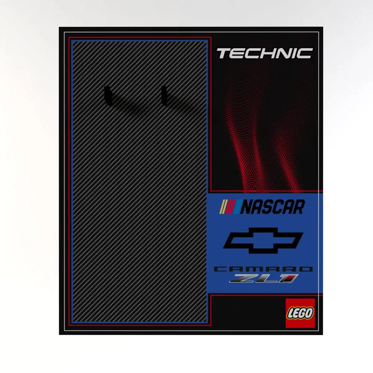 Wall Display Panel For LEGO NASCAR Next Gen Chevrolet Camaro ZL1 42153