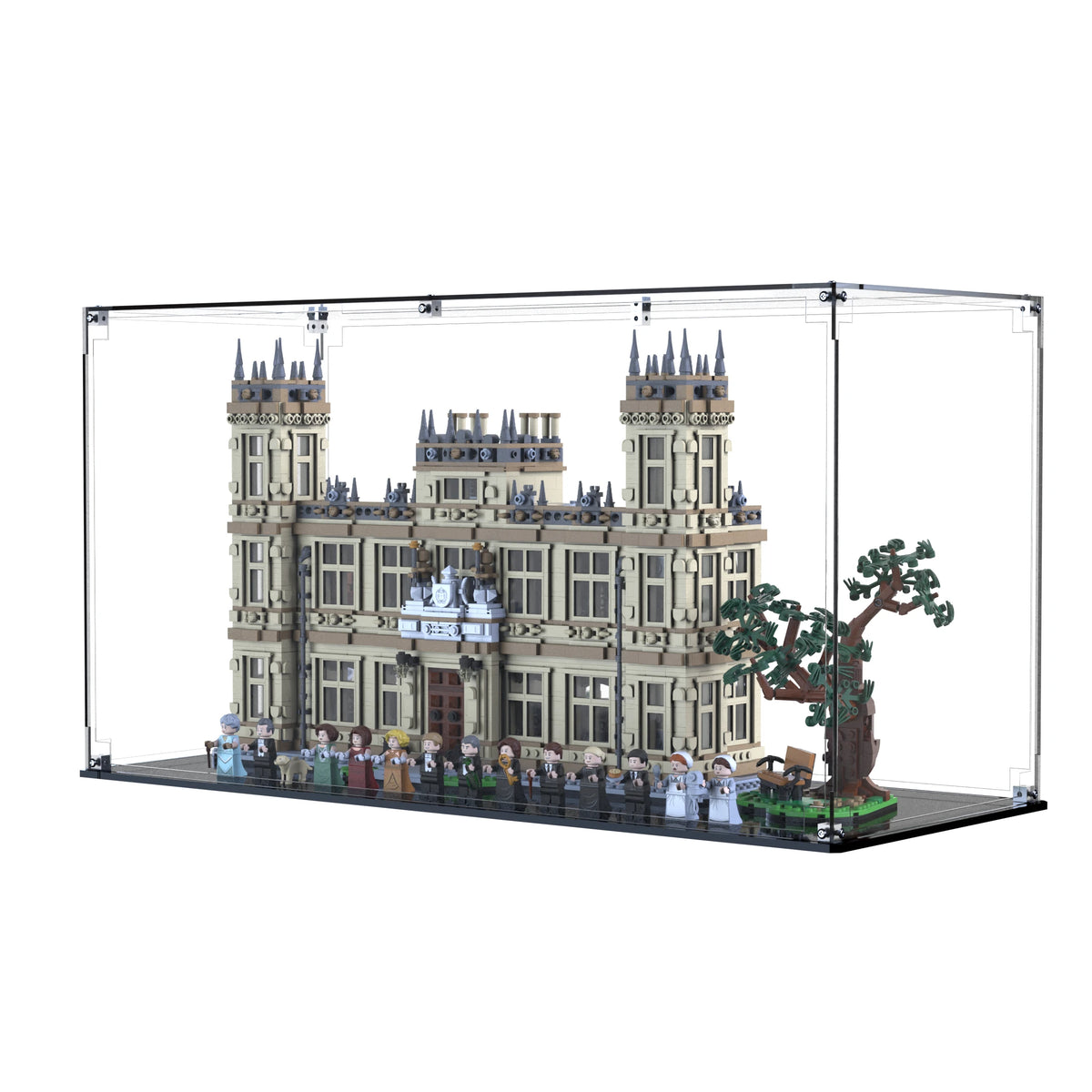 Display Case For LEGO Downton Abbey 21373 with clear back panel – Brick In It – Photo 3