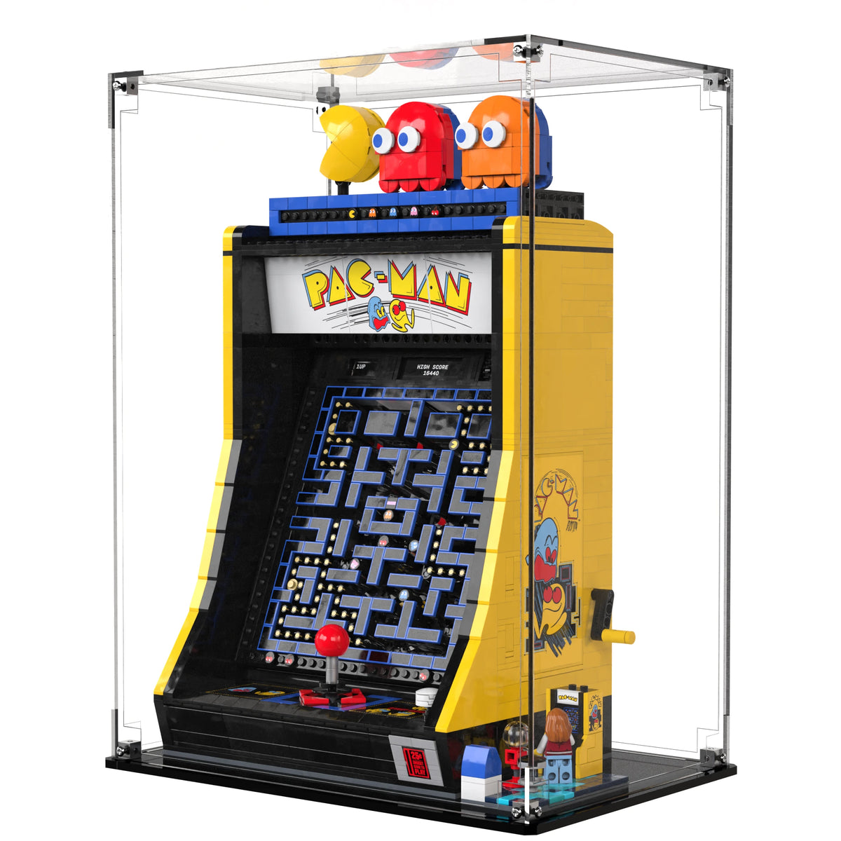Display Case For LEGO Pac-man Arcade 10323 with clear back panel – Brick In It – Photo 3