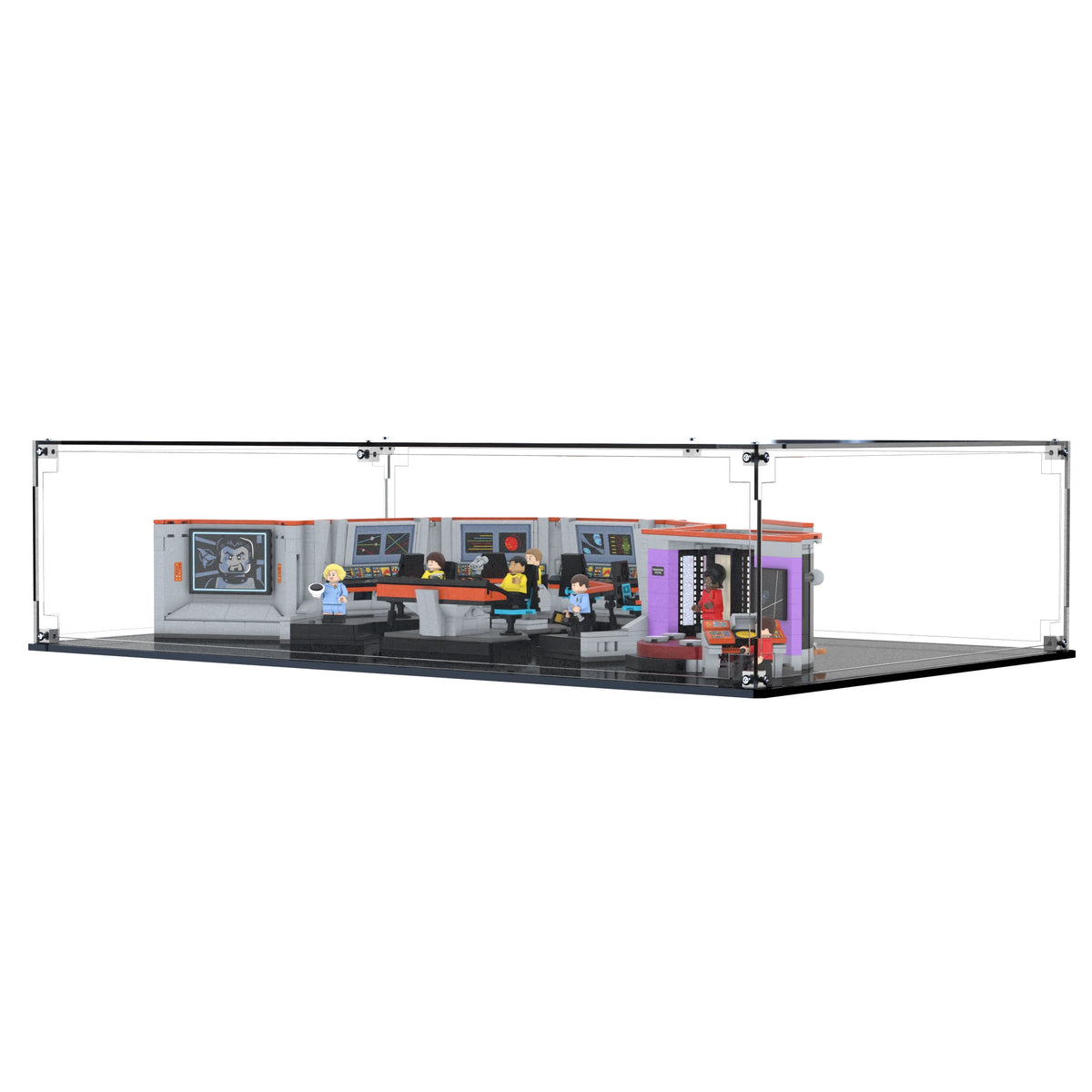 Display Case For LEGO Star Trek: U.s.s. Enterprise Ncc-1701 Bridge 11385 with clear back panel – Brick In It – Photo 3