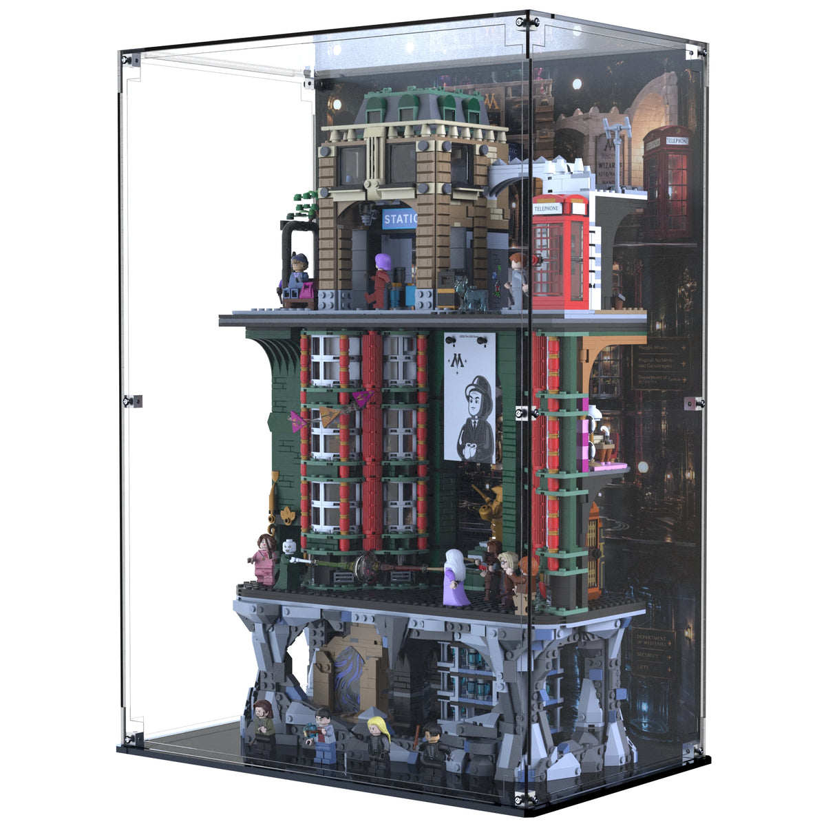 Display Case For LEGO The Ministry Of Magic – Collectors' Edition 76476 with printed backdrop – Brick In It – Photo 3