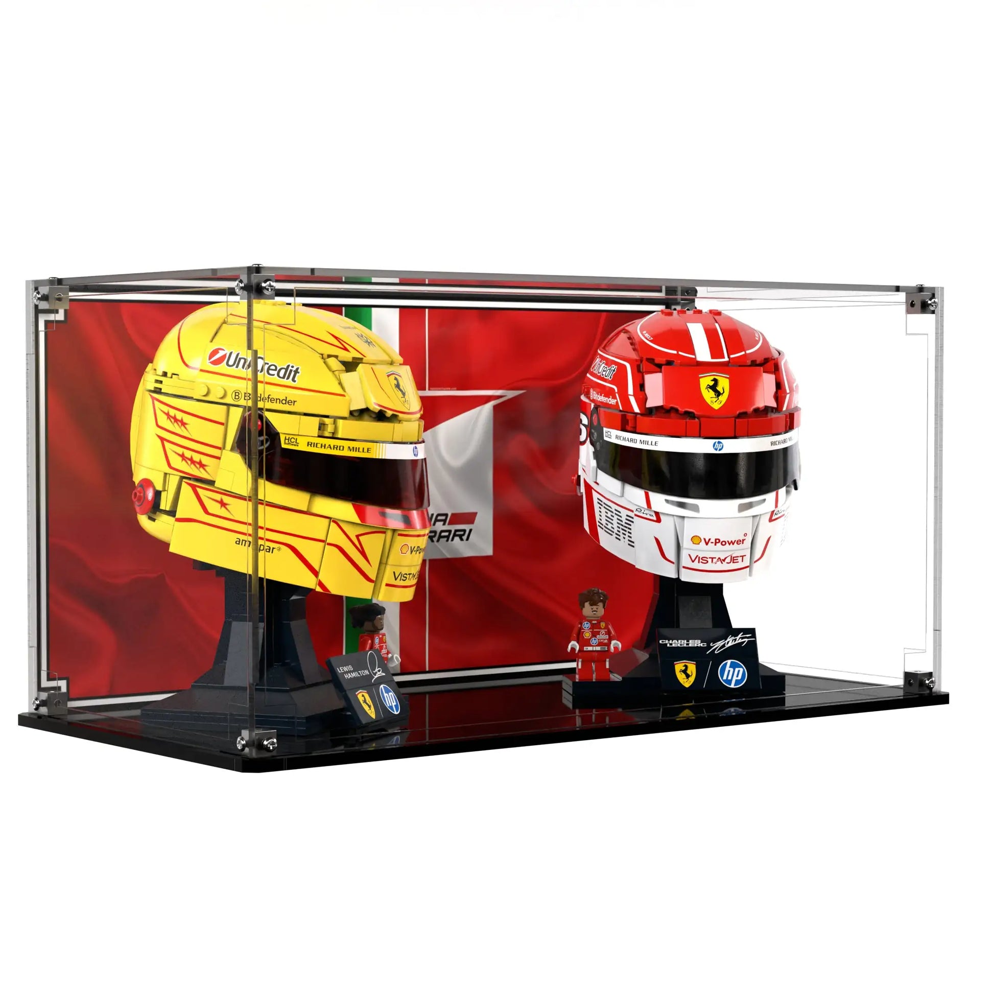 Display Case For LEGO Scuderia Ferrari Hp Lewis Hamilton Helmet 43022