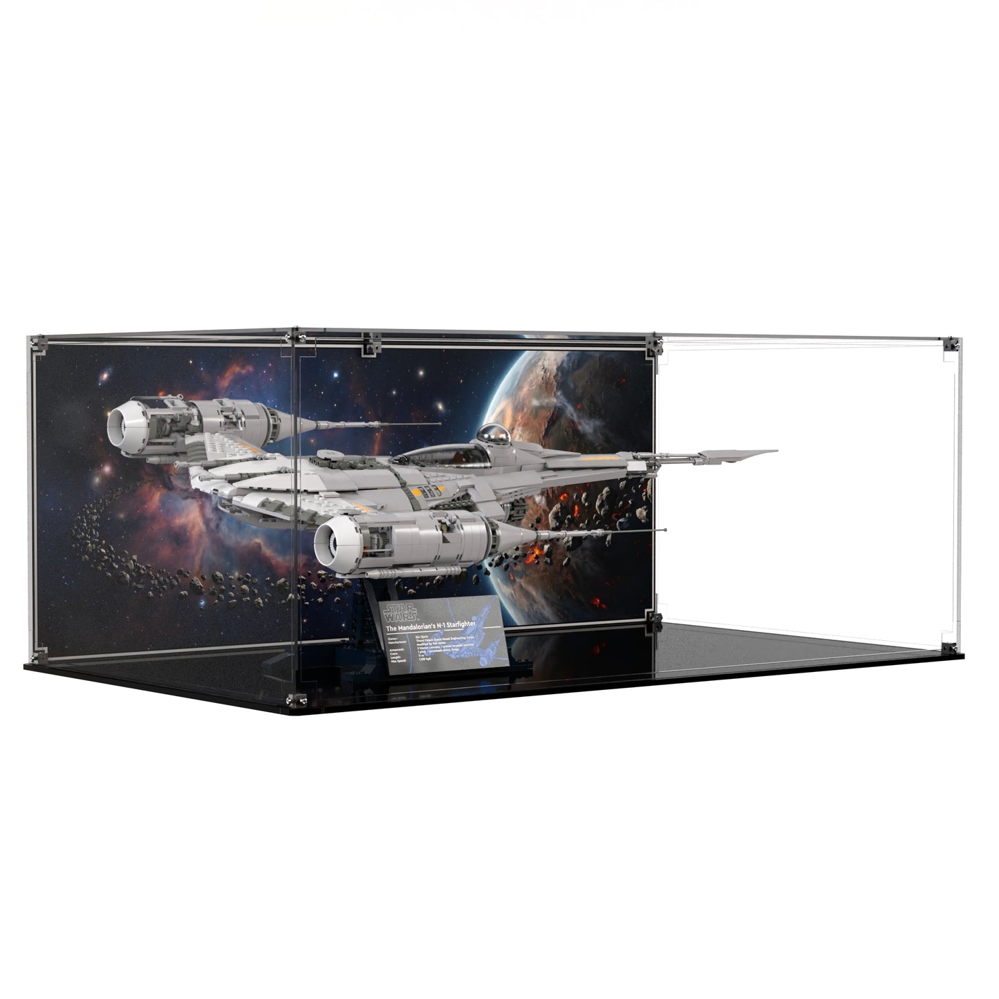 Display Case For LEGO The Mandalorian's N-1 Starfighter 75442