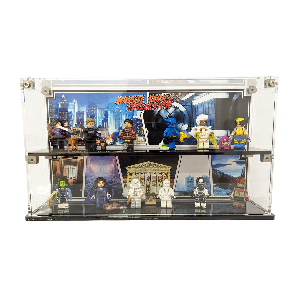Display Case For LEGO® Minifigures Marvel Series 2 71039