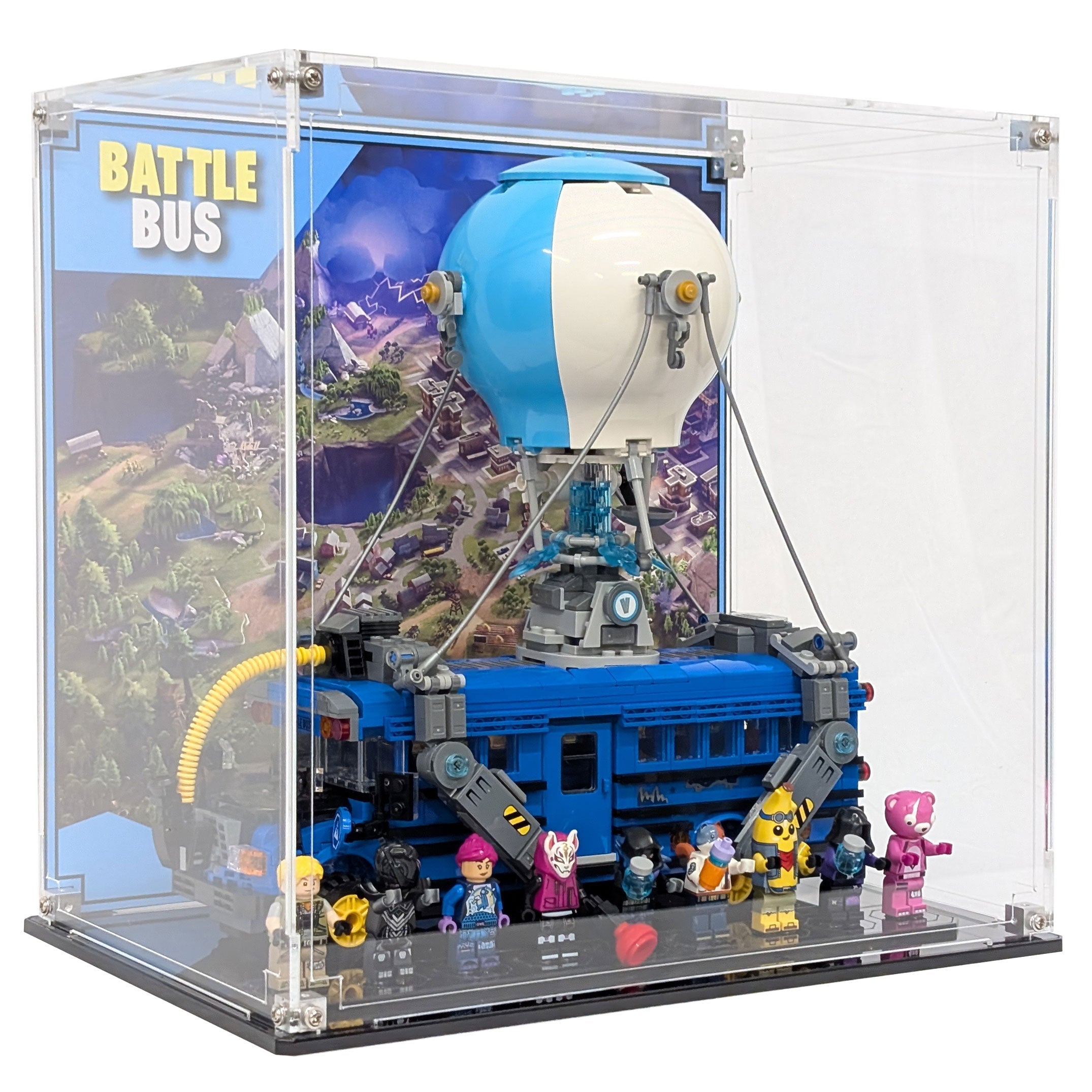 Display Case For LEGO® Fortnite Battle Bus 77073 - Brick In It