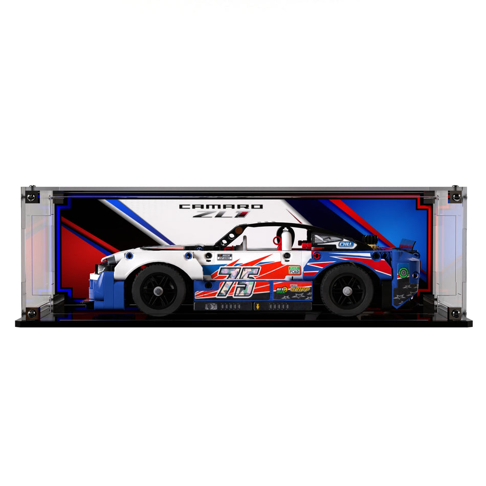 Display Case For LEGO® Technic NASCAR® Next Gen Chevrolet Camaro ZL1 42153