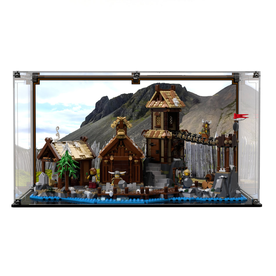Display Case For LEGO® Ideas Viking Village 21343