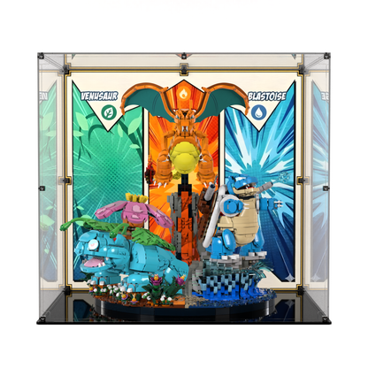 Display Case For LEGO Venusaur, Charizard And Blastoise 72153