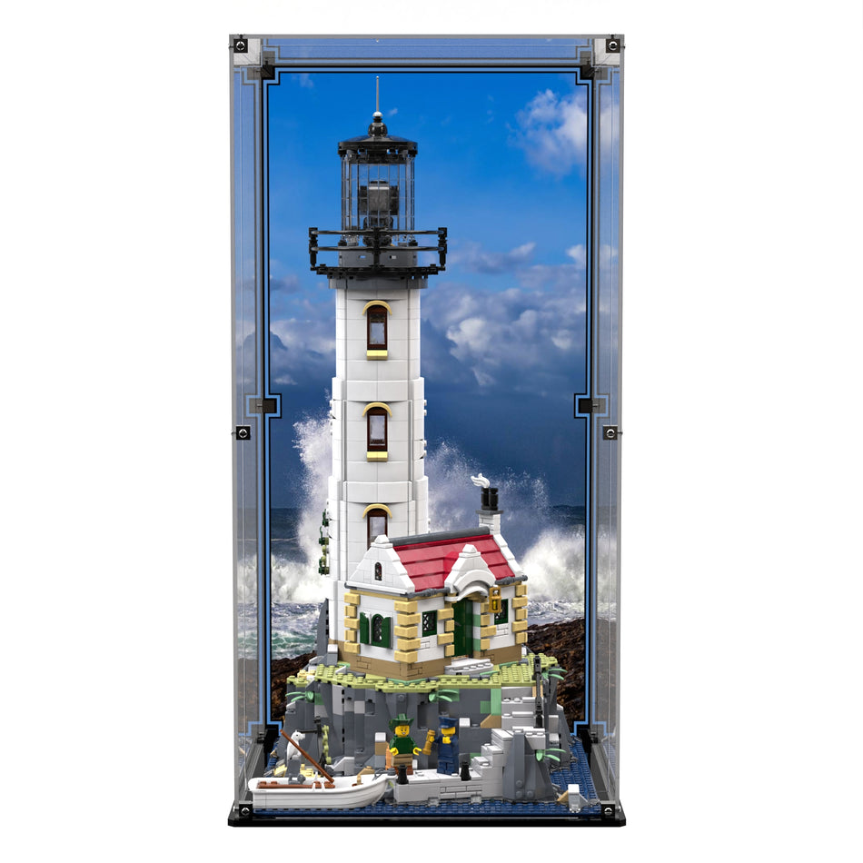 Display Case For LEGO® Ideas Motorised Lighthouse 21335