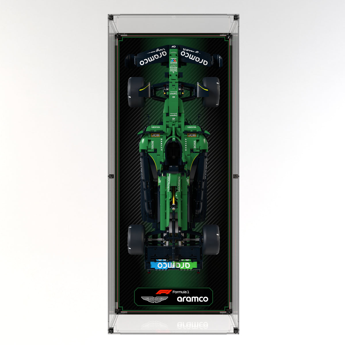 Wall Display Case For LEGO Aston Martin Aramco AMR25 F1 Car 42240