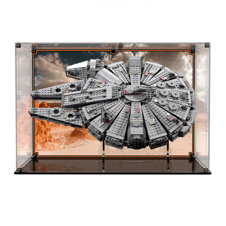 Display Case For LEGO® Star Wars Millennium Falcon™ 75105 - Brick In It