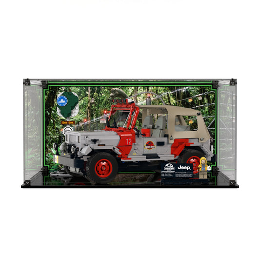 Display Case For LEGO Jurassic Park Jeep Wrangler 77984