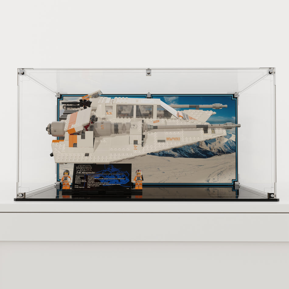 Display Case For LEGO® Star Wars™ Snowspeeder™ Airspeeder T-47 75144