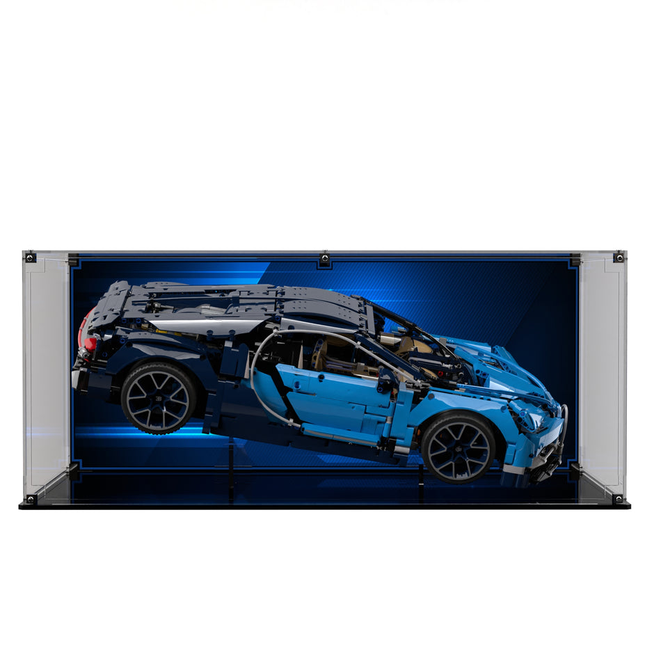 Display Case and Stand for LEGO® Technics Bugatti Chiron 42083