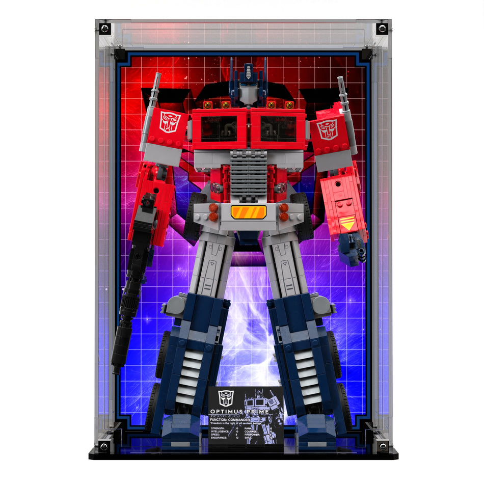 Display Case For LEGO® Icons Optimus Prime 10302