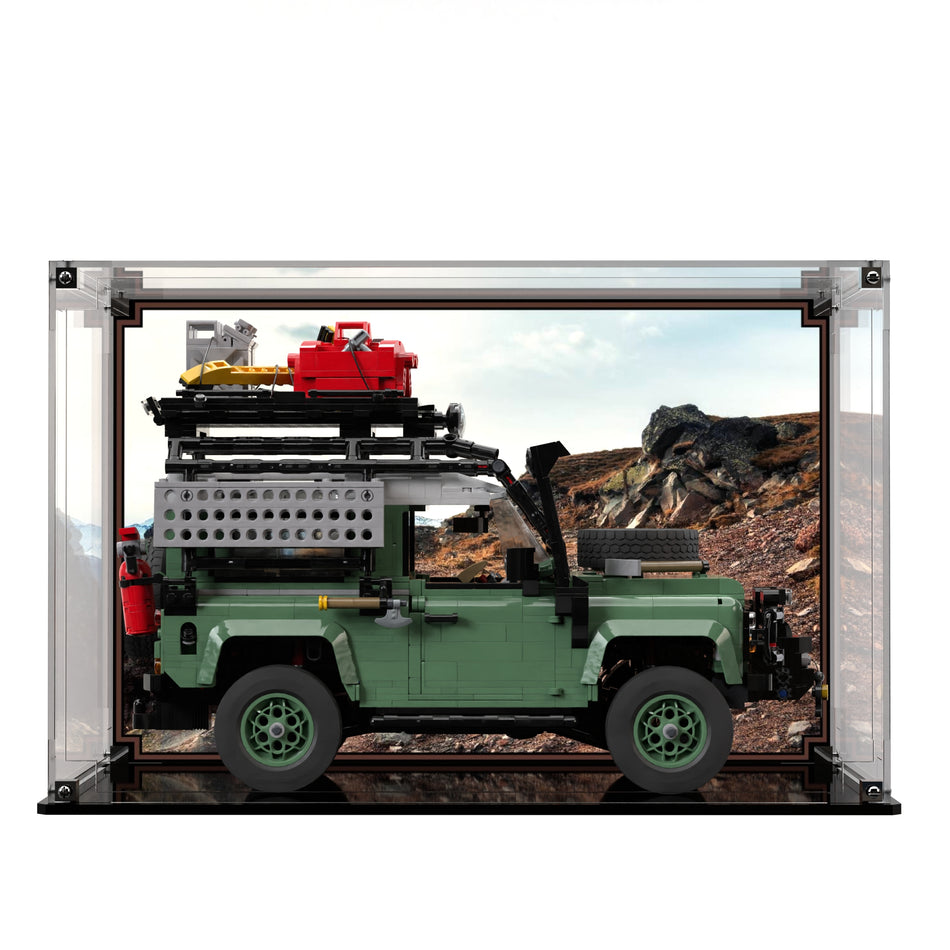 Display Case For LEGO® Icons Land Rover Classic Defender 90 10317