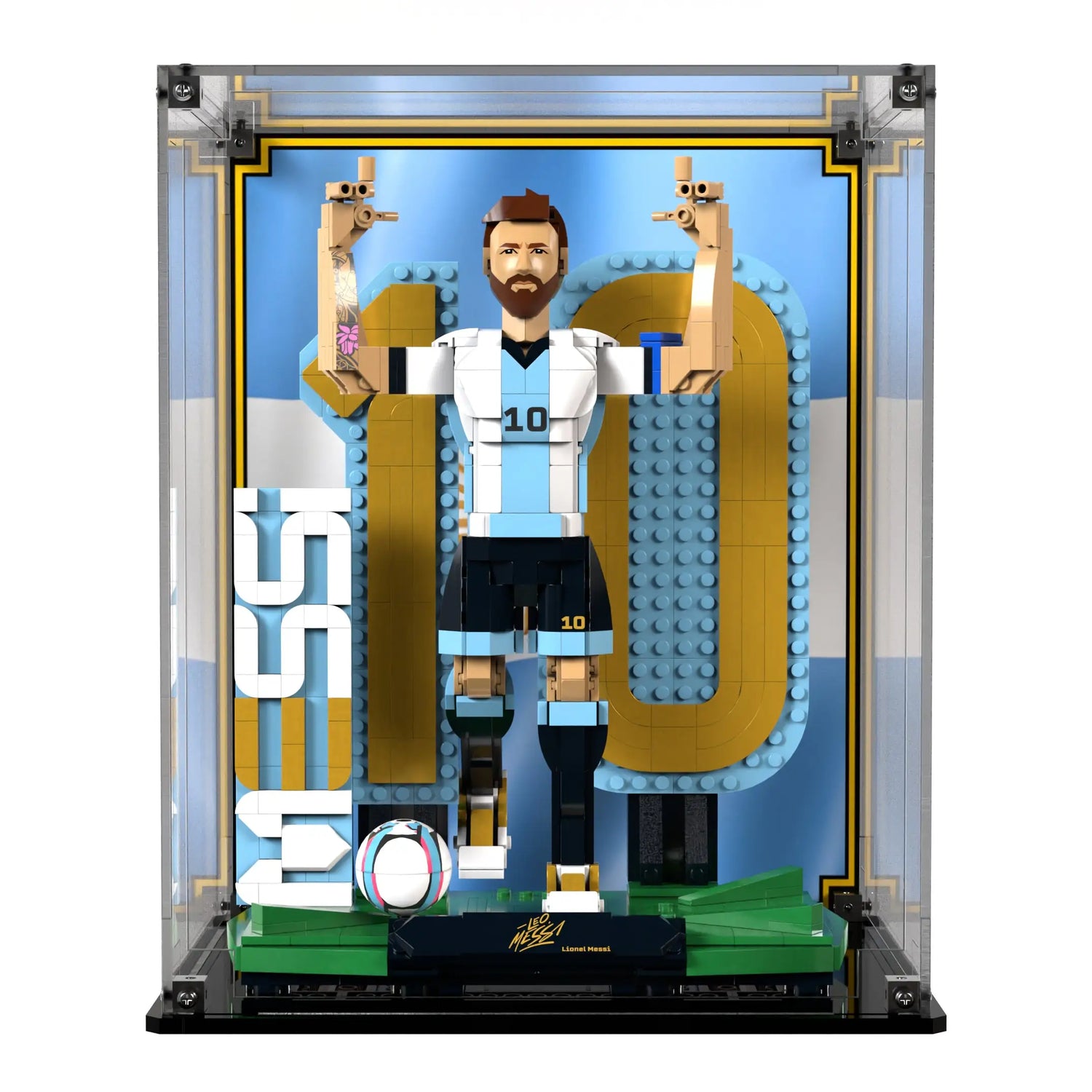 Display Case For LEGO Lionel Messi Football Legend 43015