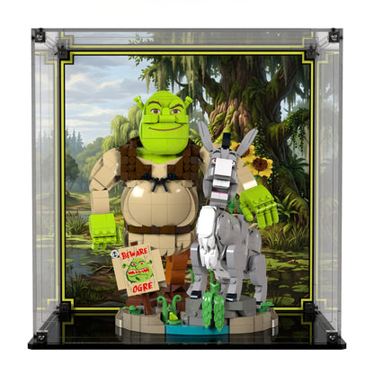 Display Case For LEGO Shrek, Donkey & Puss In Boots 72423