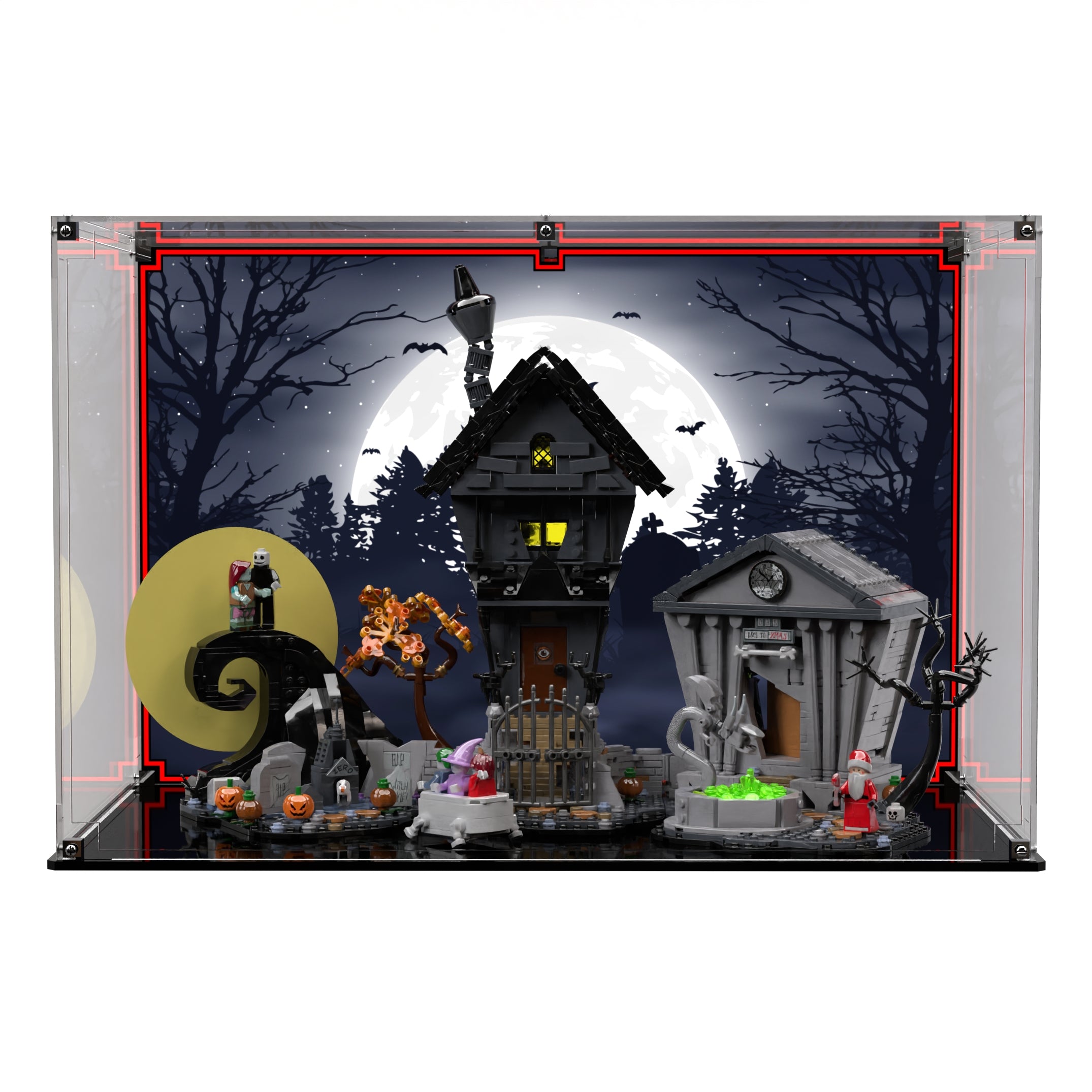 Display Case For LEGO® Ideas Disney Tim Burton's The Nightmare Before Christmas 21351 - Brick In It