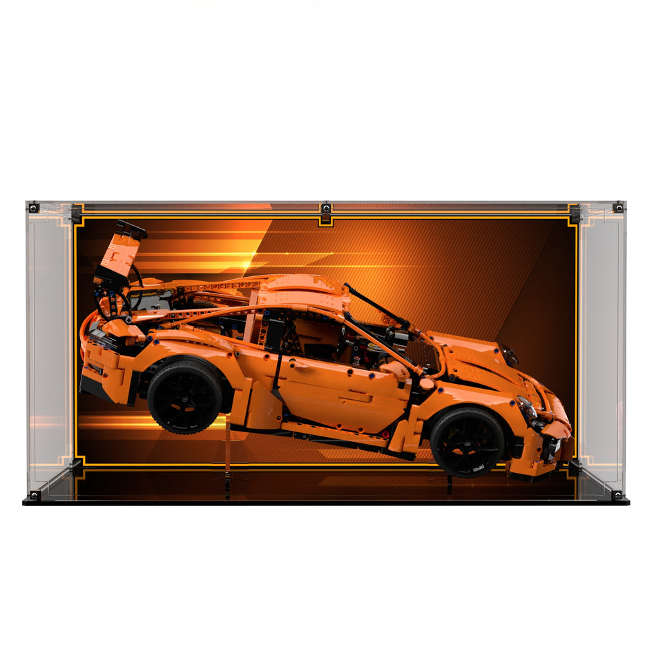 Display Case and Stand For LEGO® Technics Porsche 911 GT3 RS 42056