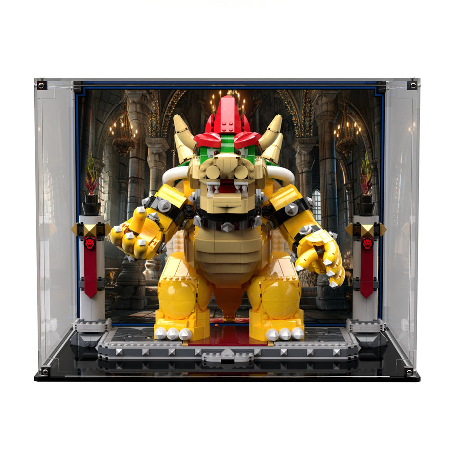 Display Case For LEGO® Super Mario™ The Mighty Bowser™ 71411 - Brick In It