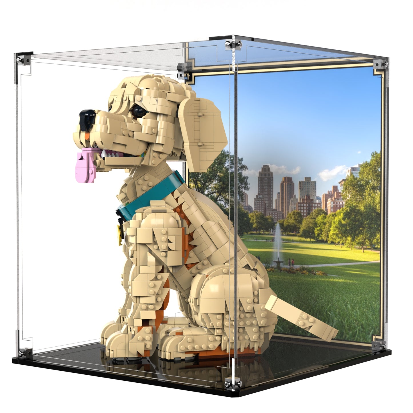 Display Case For LEGO Golden Retriever Puppy 11384