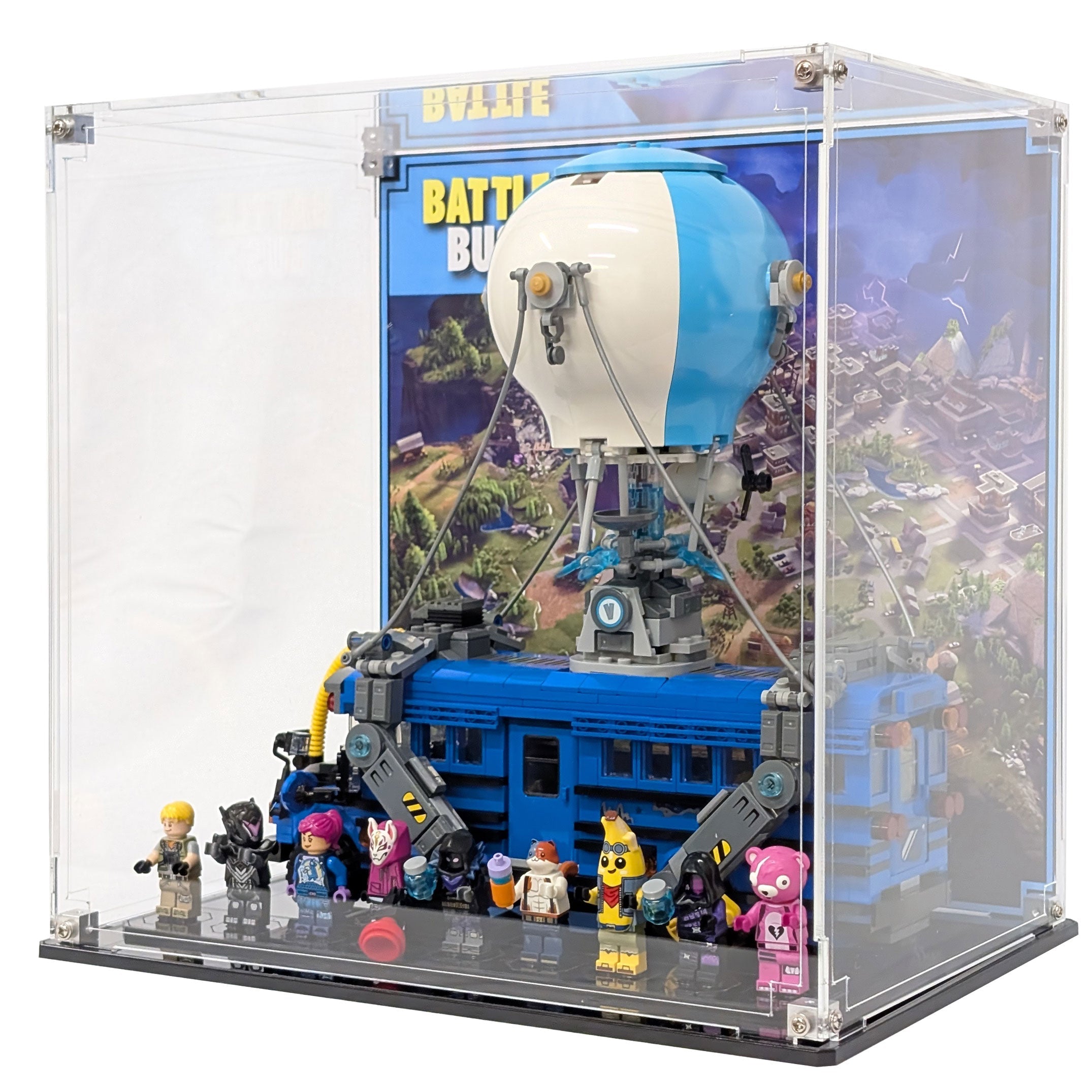 Display Case For LEGO® Fortnite Battle Bus 77073 - Brick In It