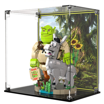 Display Case For LEGO Shrek, Donkey & Puss In Boots 72423
