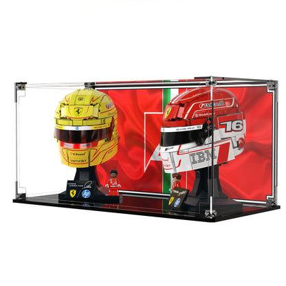 Display Case For LEGO Scuderia Ferrari HP Charles Leclerc Helmet 43014