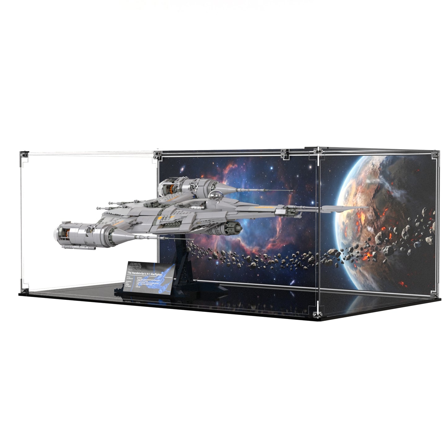 Display Case For LEGO The Mandalorian's N-1 Starfighter 75442