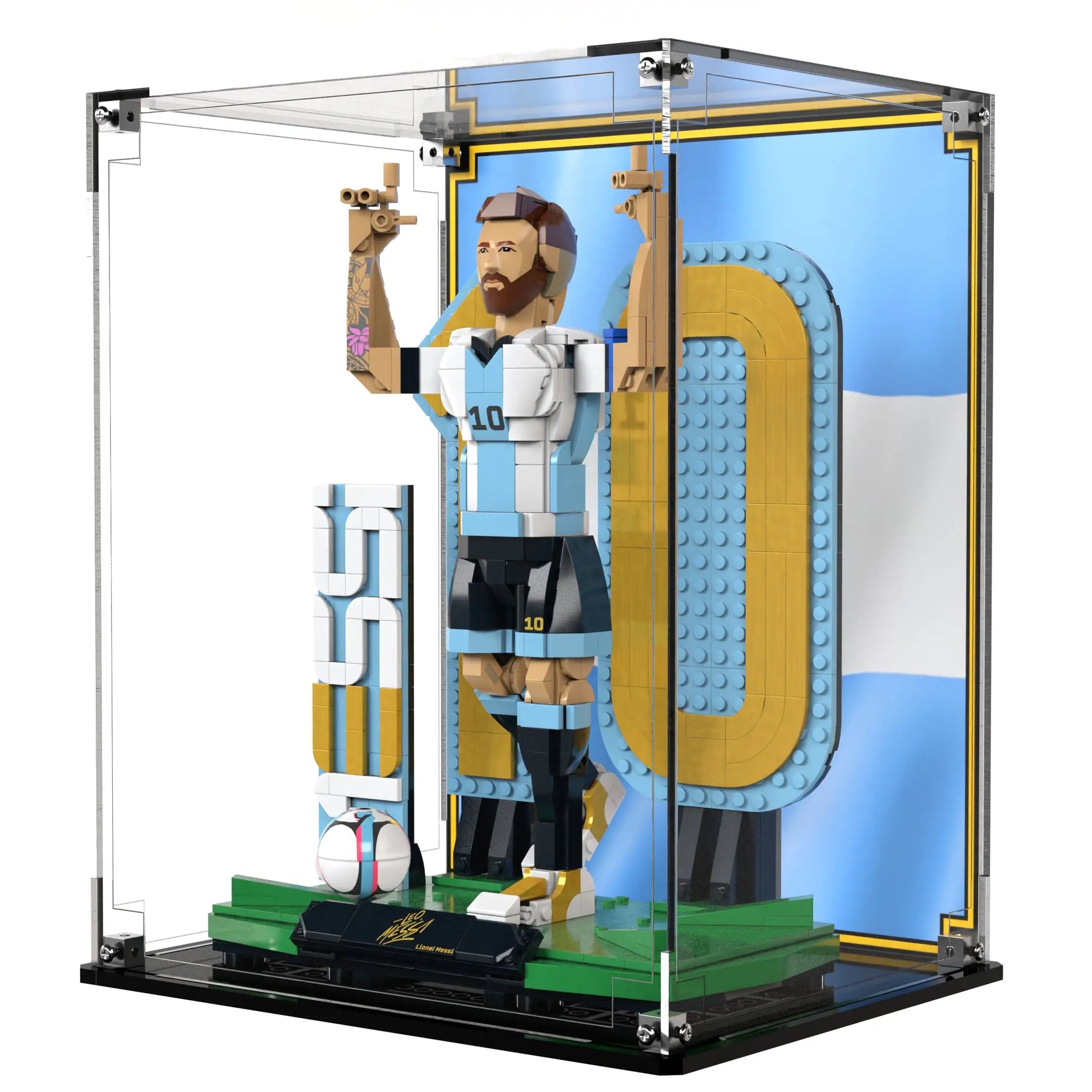 Display Case For LEGO Lionel Messi Football Legend 43015