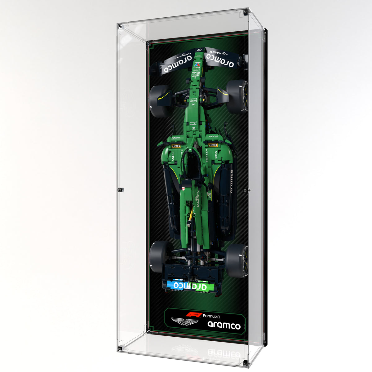 Wall Display Case For LEGO Aston Martin Aramco AMR25 F1 Car 42240