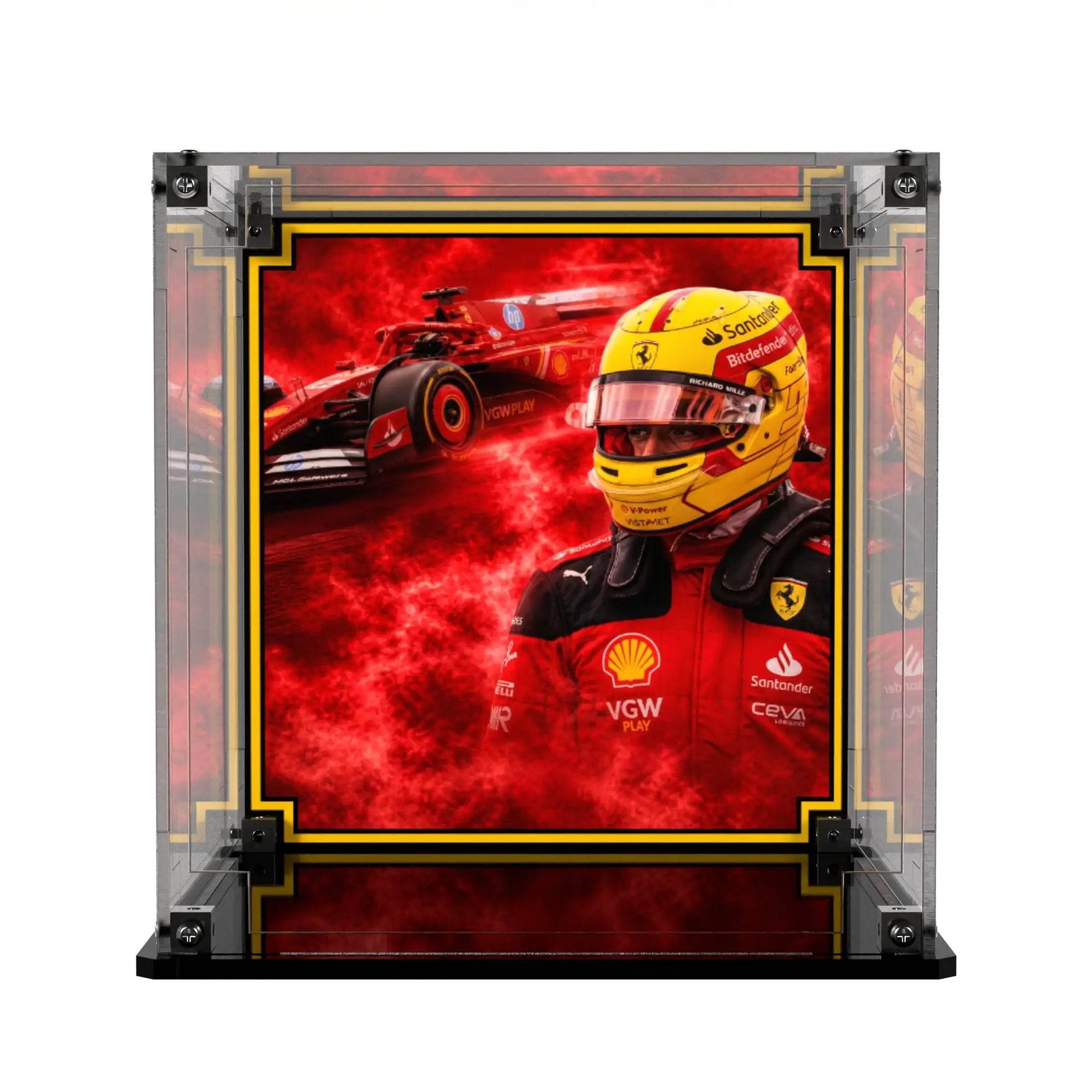 Display Case For LEGO Scuderia Ferrari Hp Lewis Hamilton Helmet 43022