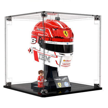 Display Case For LEGO Scuderia Ferrari HP Charles Leclerc Helmet 43014