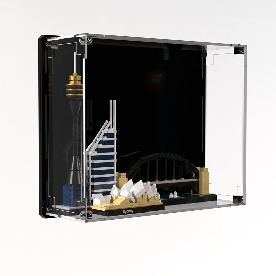 Wall Mounted Display Case For LEGO® Architecture Sydney 21032