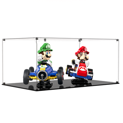 Display Case For LEGO Mario & Standard Kart & Luigi & Mach 8 72050 72037