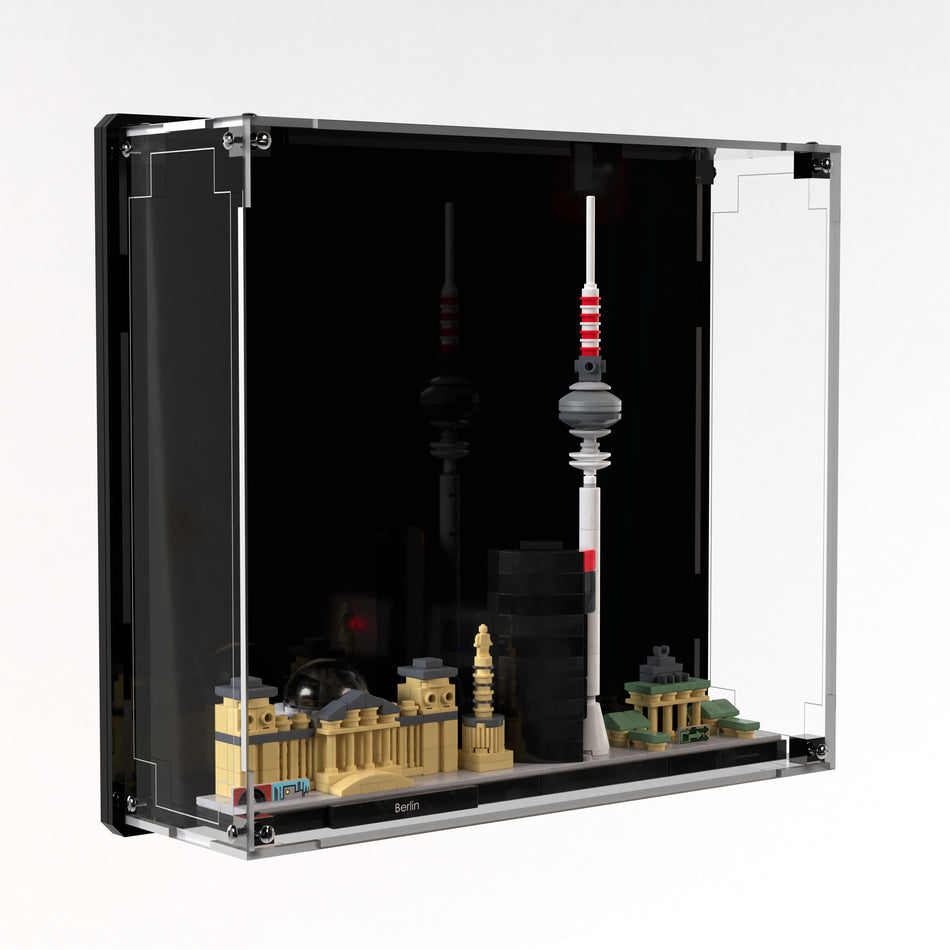 Wall Mounted Display Case For LEGO® Architecture Berlin 21027