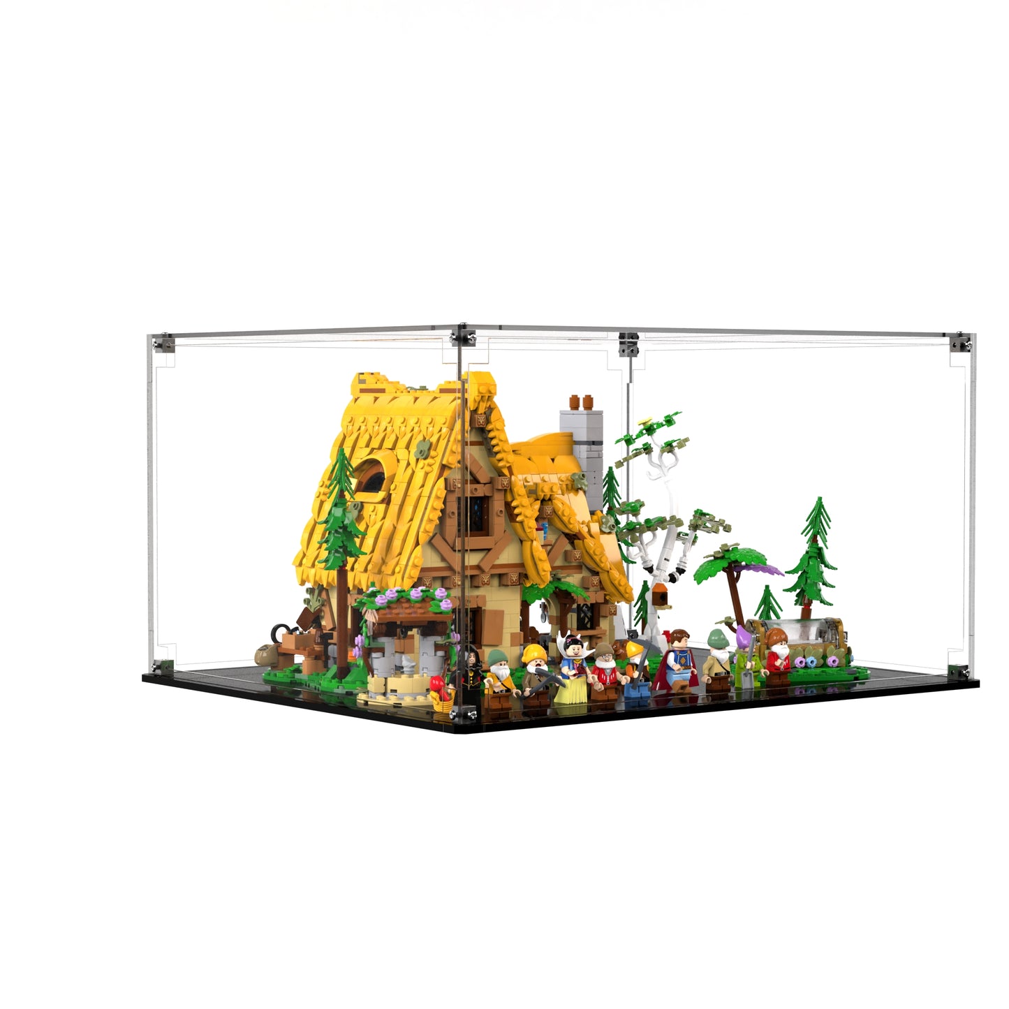 Display Case For LEGO Snow White And The Seven Dwarfs Cottage 43242
