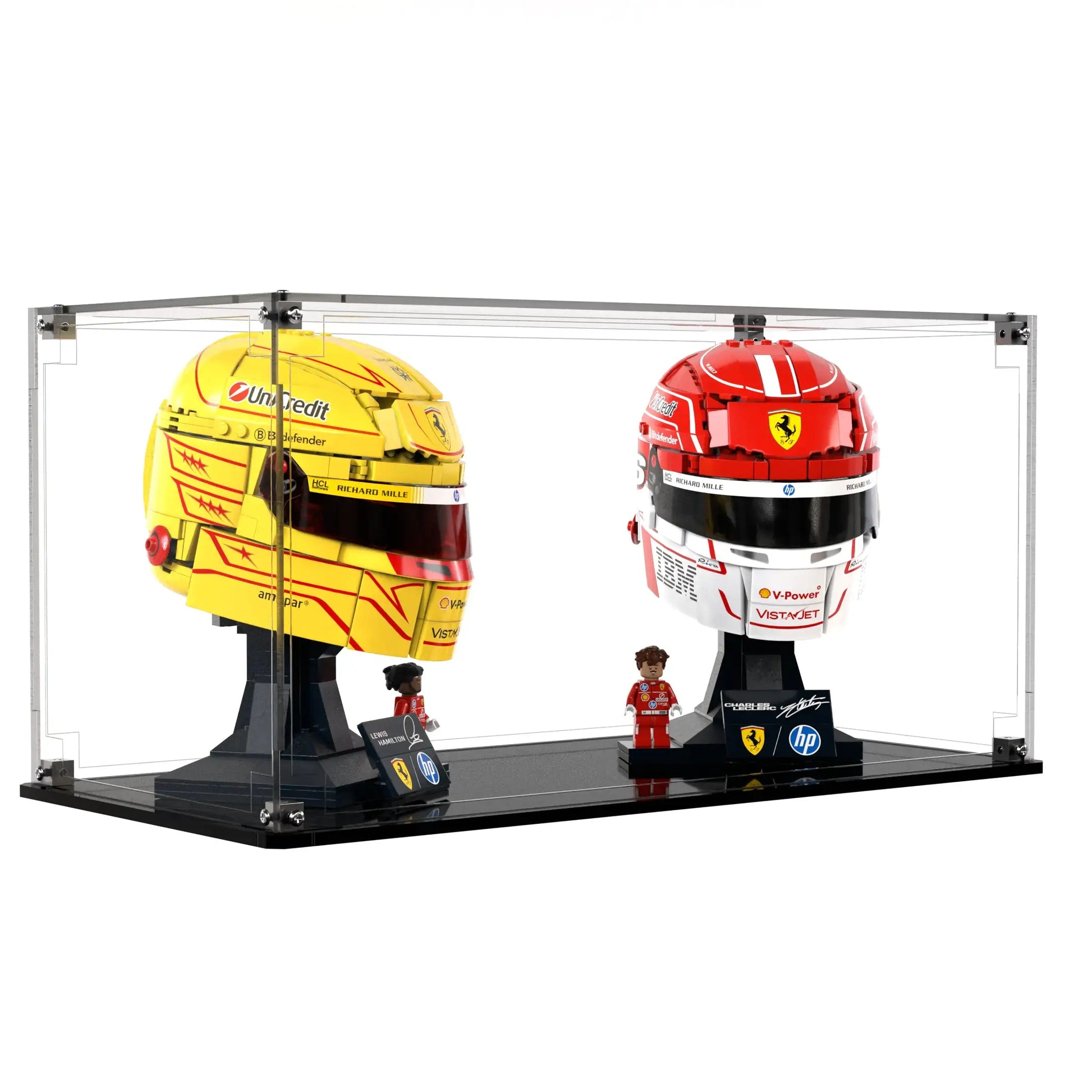 Display Case For LEGO Scuderia Ferrari HP Charles Leclerc Helmet 43014