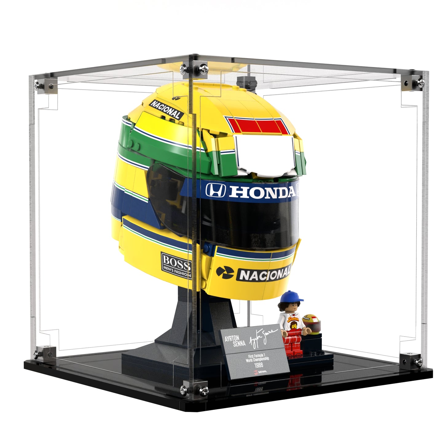Display Case For LEGO Ayrton Senna Helmet 43024