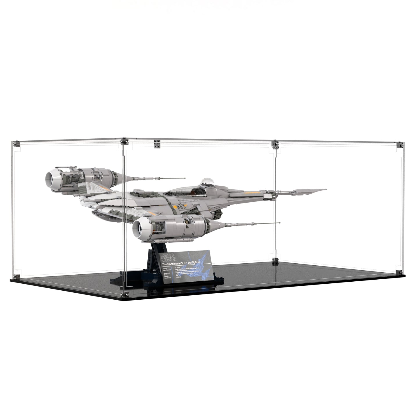 Display Case For LEGO The Mandalorian's N-1 Starfighter 75442