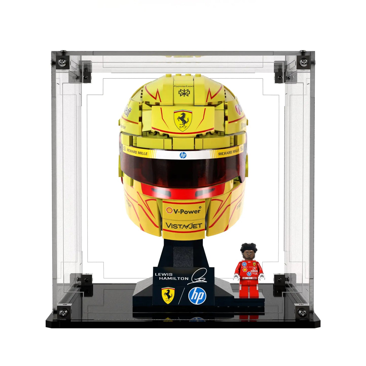 Display Case For LEGO Scuderia Ferrari Hp Lewis Hamilton Helmet 43022