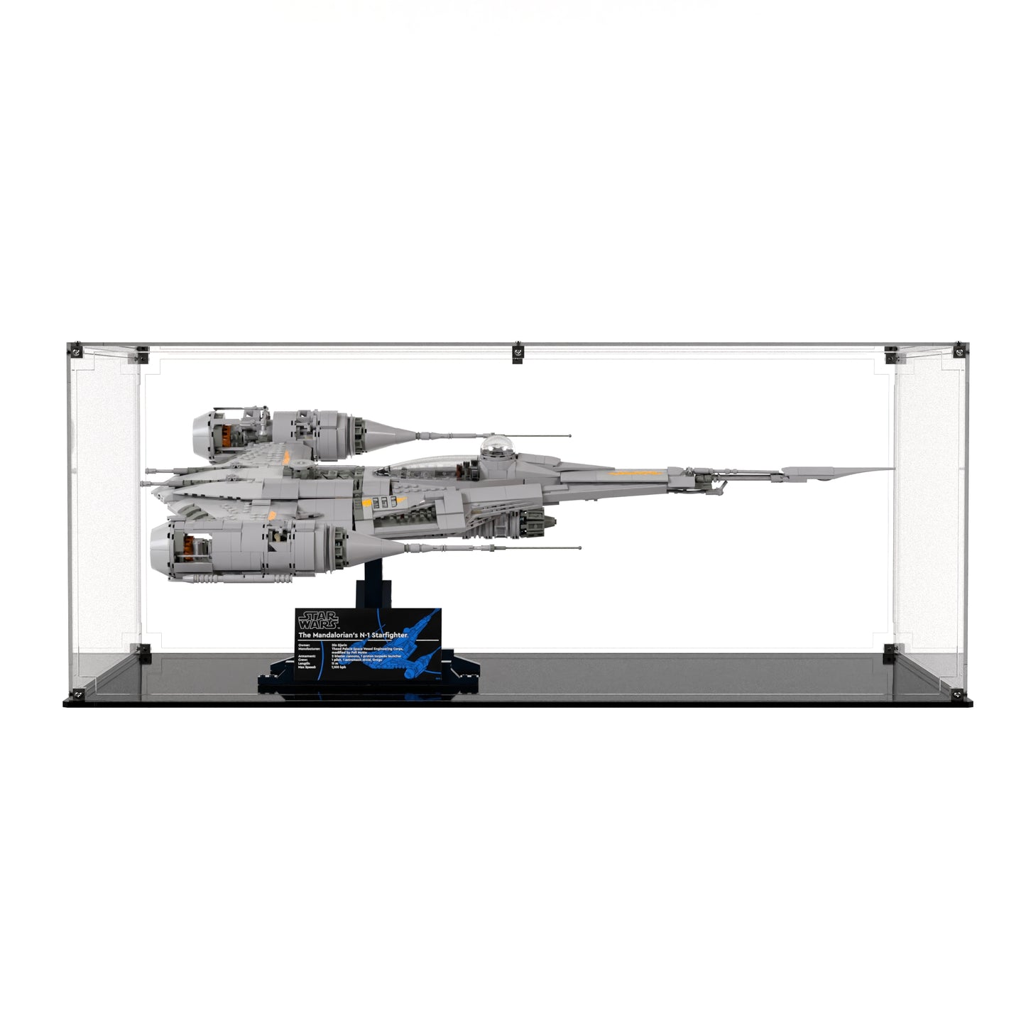 Display Case For LEGO The Mandalorian's N-1 Starfighter 75442