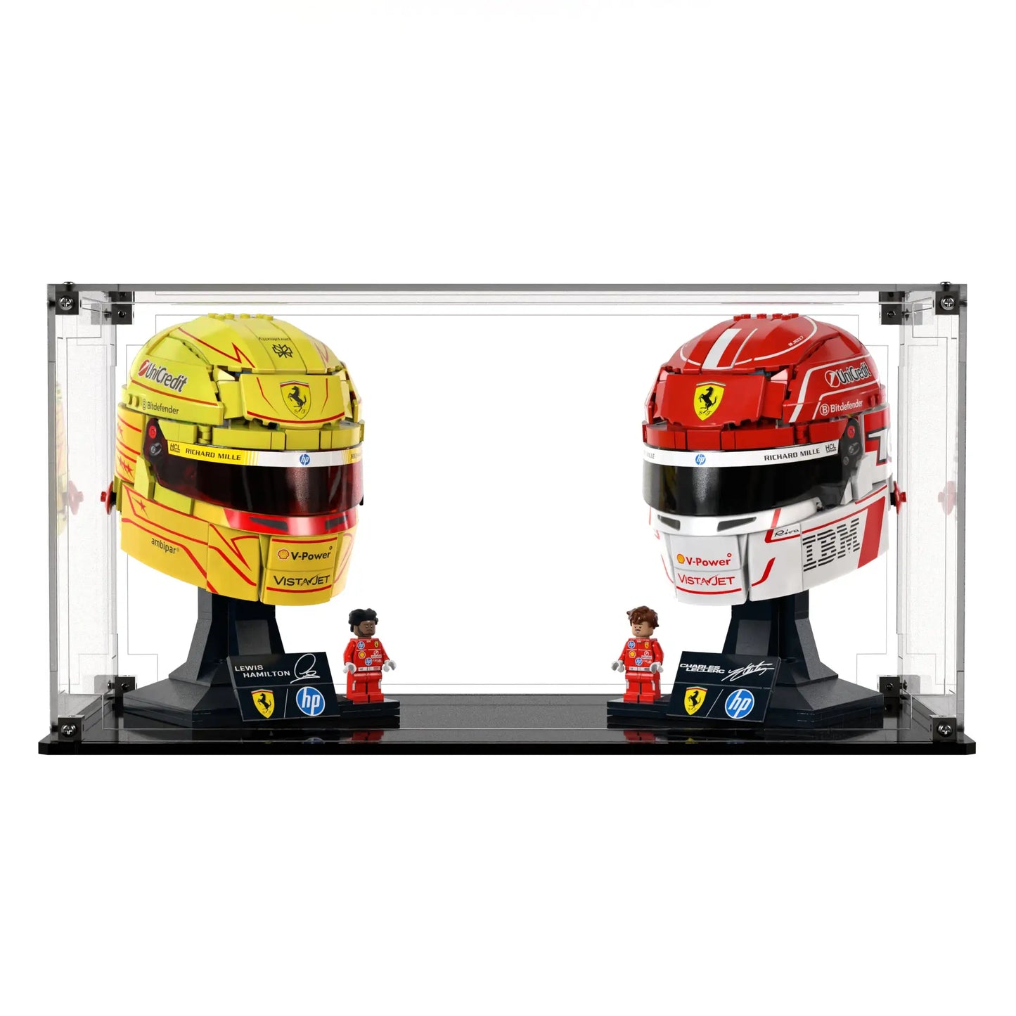 Display Case For LEGO Scuderia Ferrari HP Charles Leclerc Helmet 43014