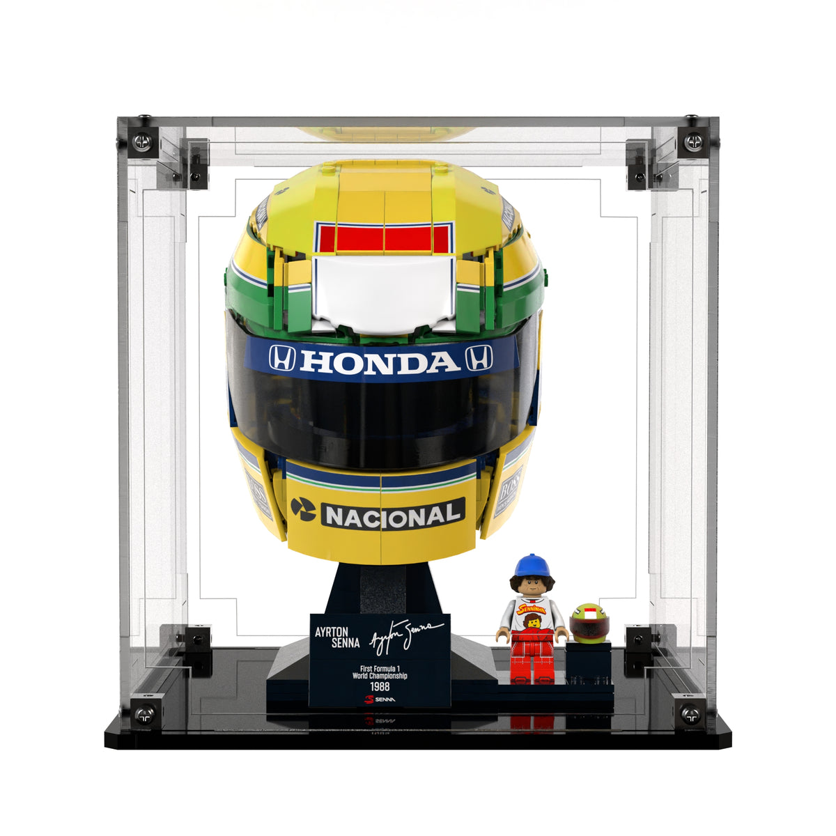 Display Case For LEGO Ayrton Senna Helmet 43024