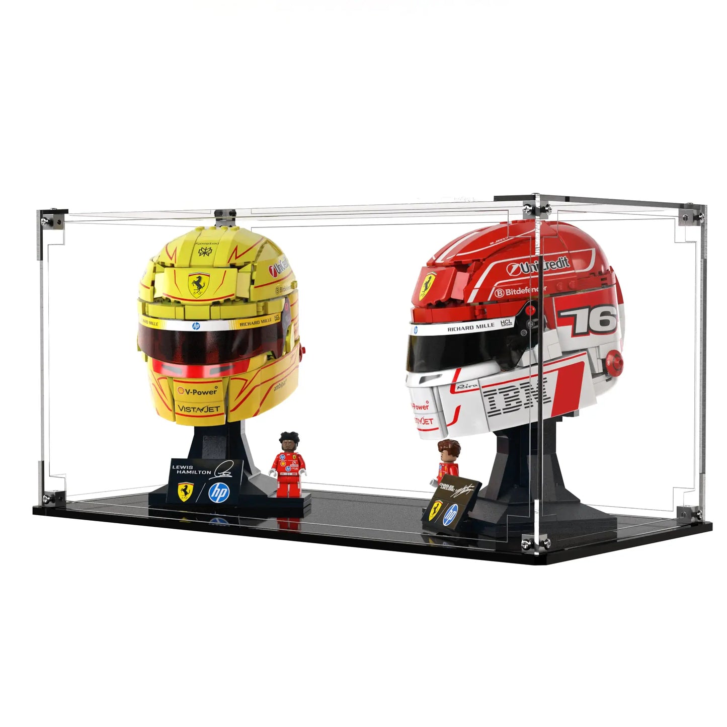 Display Case For LEGO Scuderia Ferrari Hp Lewis Hamilton Helmet 43022