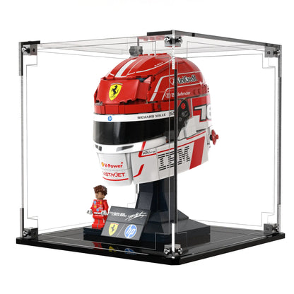 Display Case For LEGO Scuderia Ferrari HP Charles Leclerc Helmet 43014