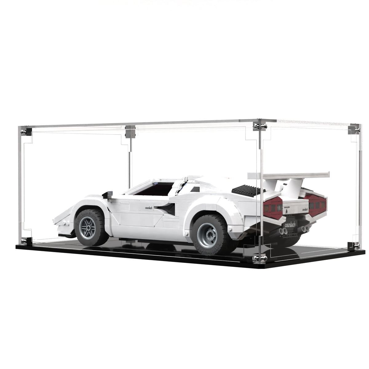 Display Case For LEGO® Icons Lamborghini Countach 5000 Quattrovalvole 10337 - Brick In It